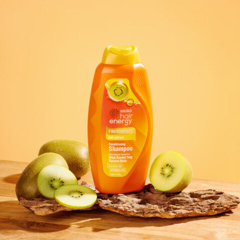 Dầu Gội Xả 2 trong 1 phục hồi sâu tăng sức đề kháng cho tóc Makarizo Hair Energy Fibertherapy Conditioning Shampoo Kiwi Extract 330ml